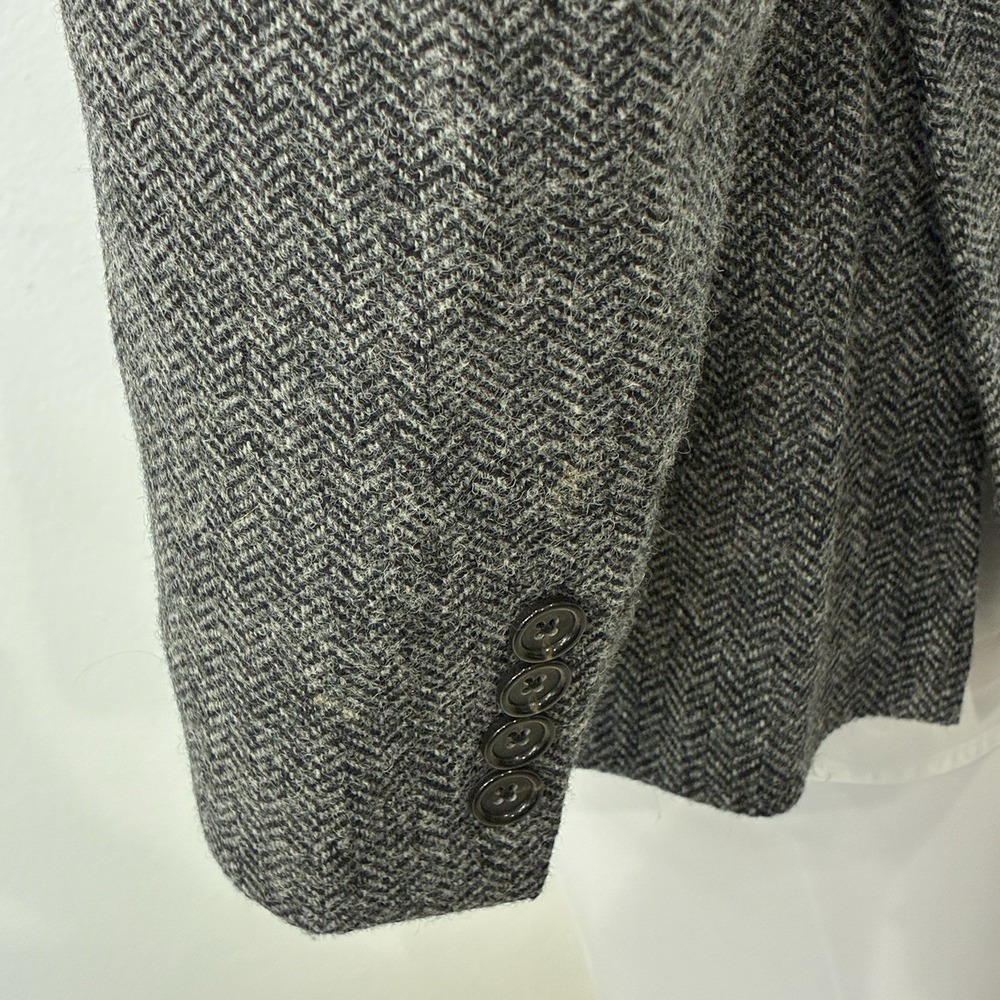 J.Crew Ludlow Moon Herringbone Tweed Wool Blazer 38R Gray Sport Coat Preppy - Picture 5 of 16